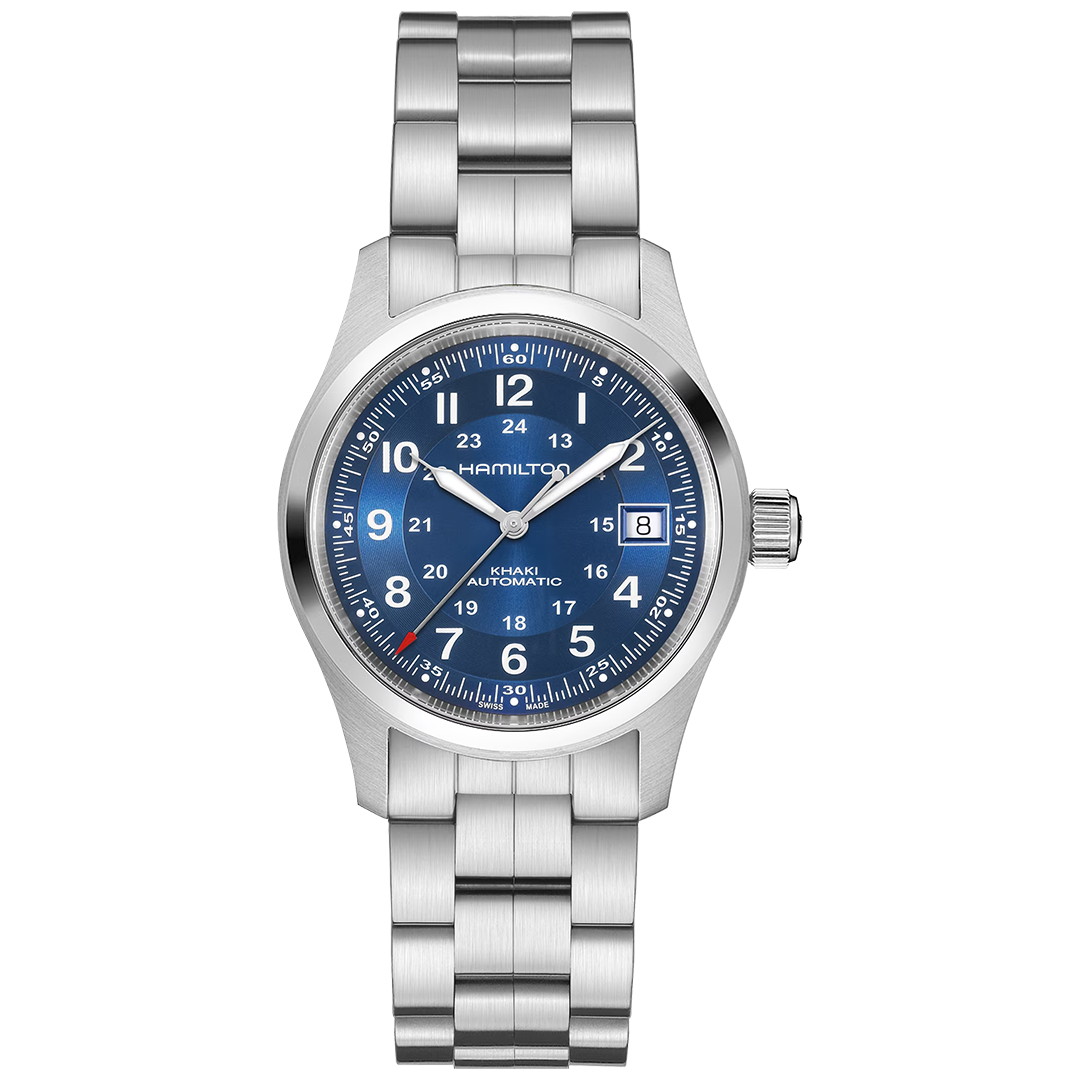 Orologio in acciaio Khaki Field Auto Hamilton