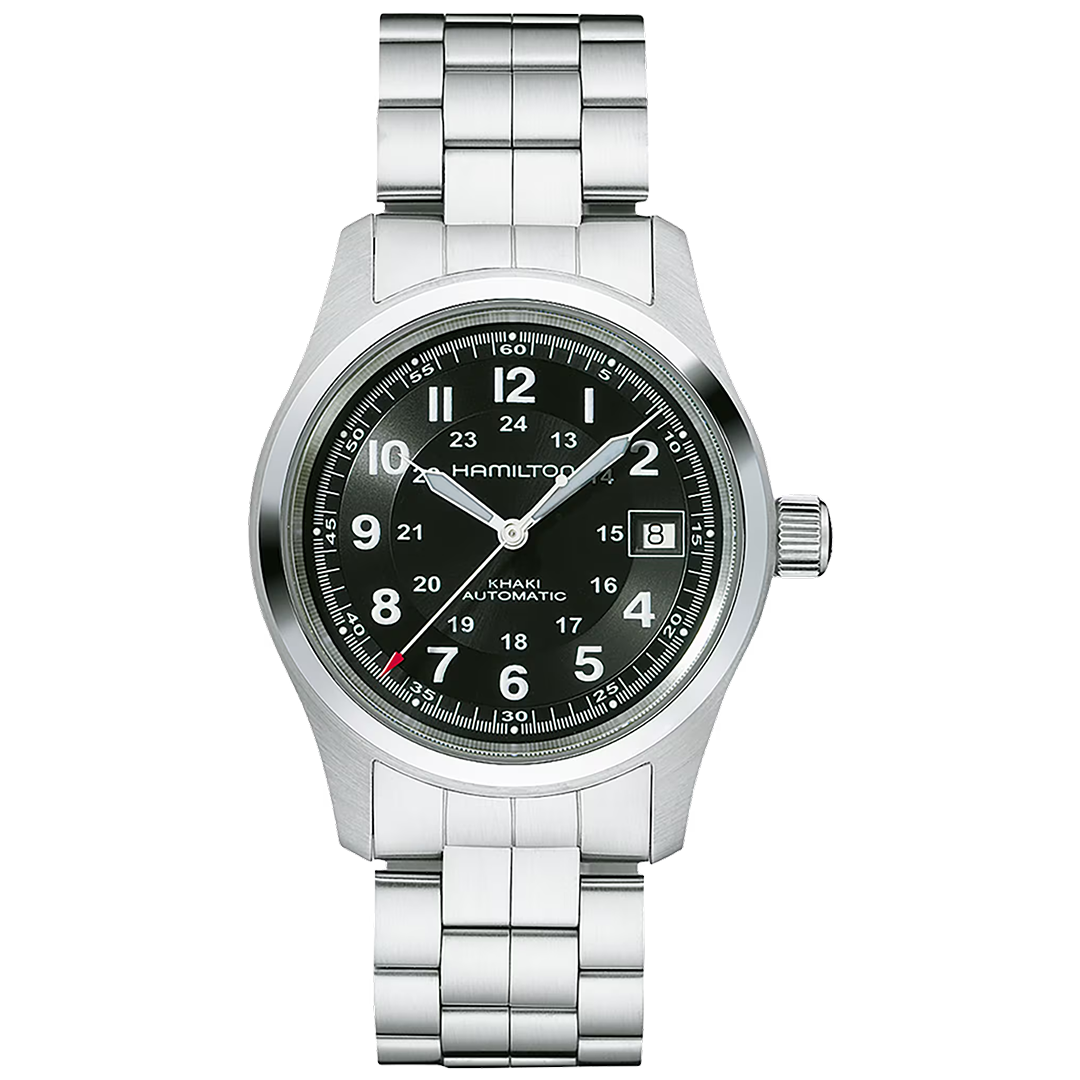 Orologio in acciaio Khaki Field Auto Hamilton