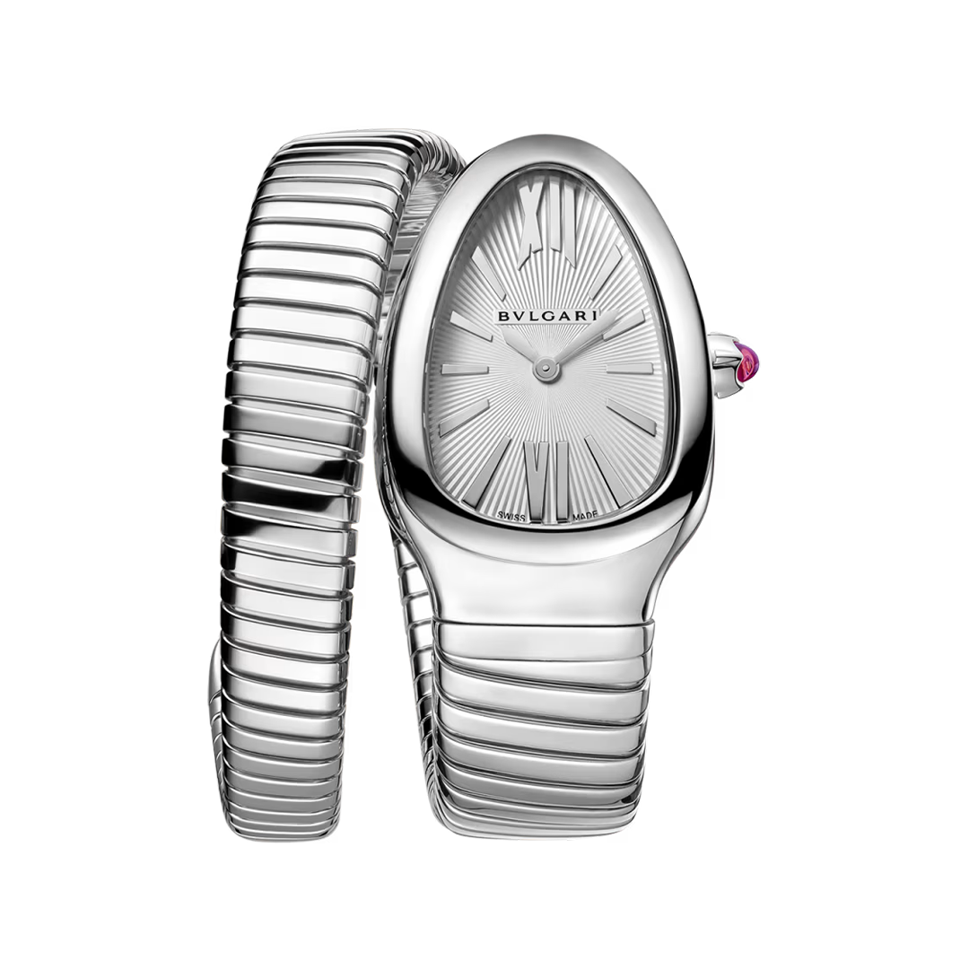 Orologio in acciaio Serpenti Tubogas Bulgari