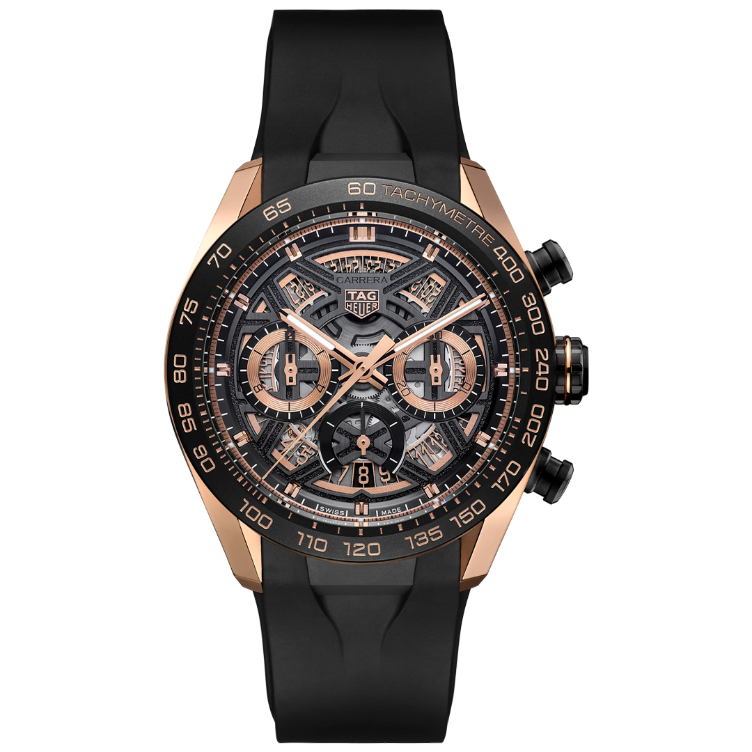 Orologio in oro rosa e titanio Carrera Chronograph Extreme Sport Tag heuer