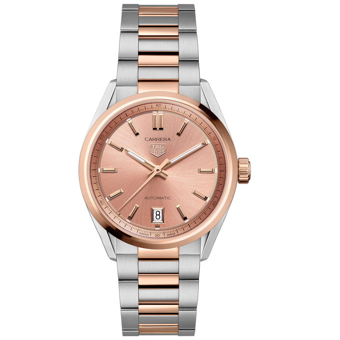 Watch in steel and rose gold Carrera Date Tag heuer