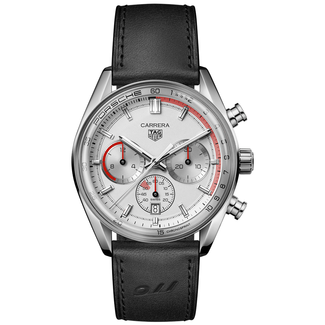 Orologio in acciaio Carrera Chronosprint x Porsche Tag heuer