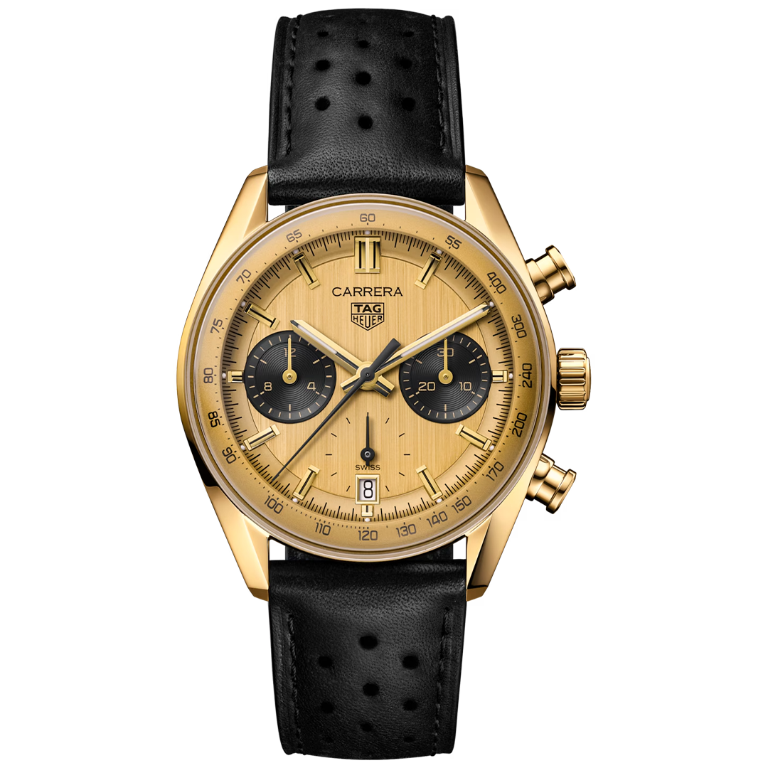 Watch in yellow gold Carrera Chronograph Tag heuer