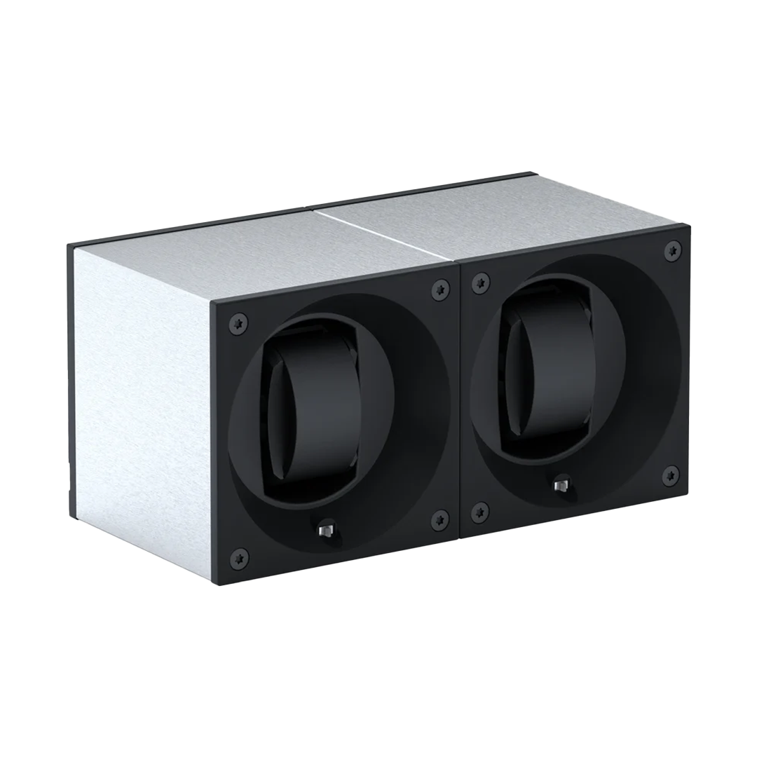 Masterbox 2 Watches Brushed Aluminium 