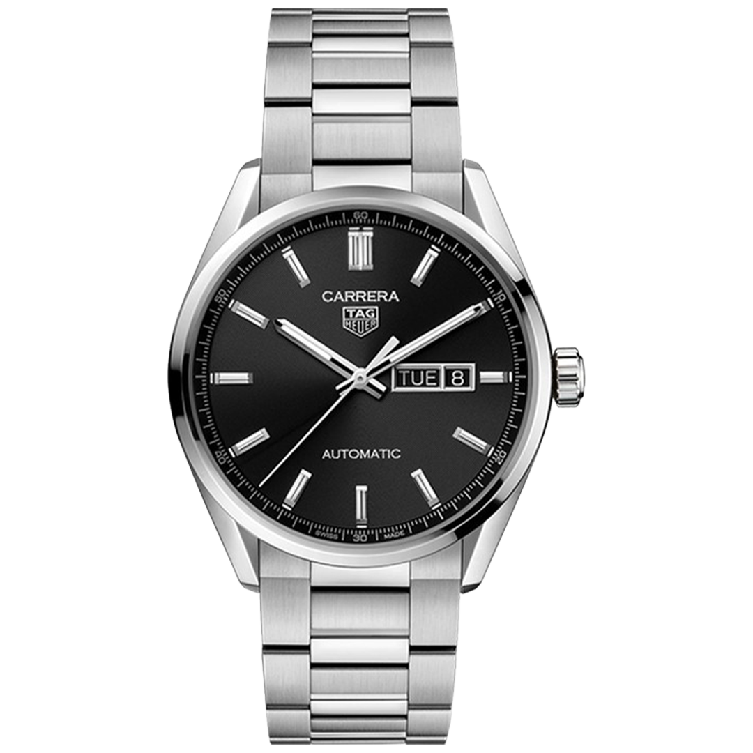 Watch in steel Carrera Day Date Tag heuer
