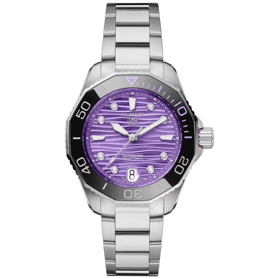 Watch in steel Aquaracer Professional 300 Date Tag heuer