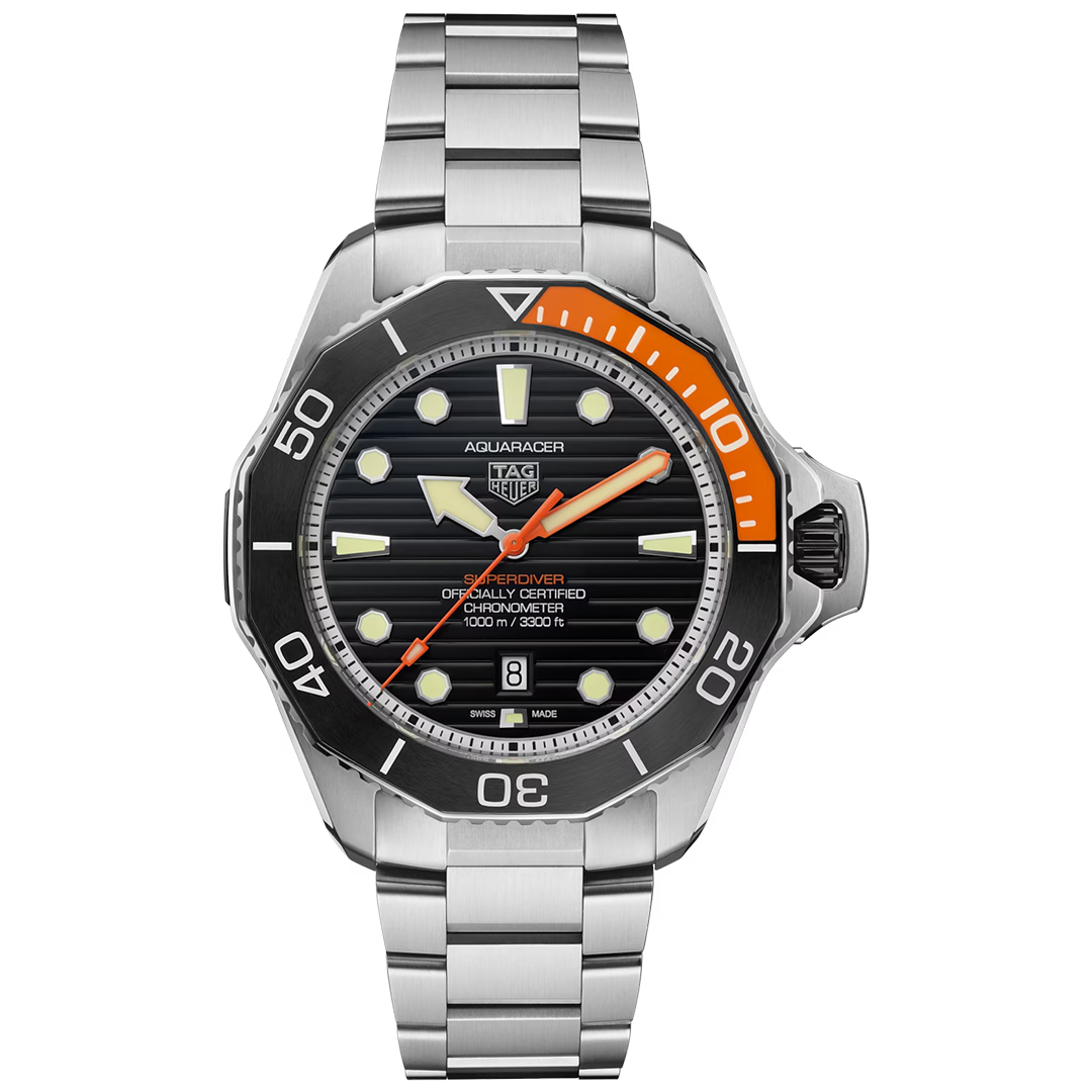 Watch in titanium Aquaracer Professional 1000 Superdiver Tag heuer