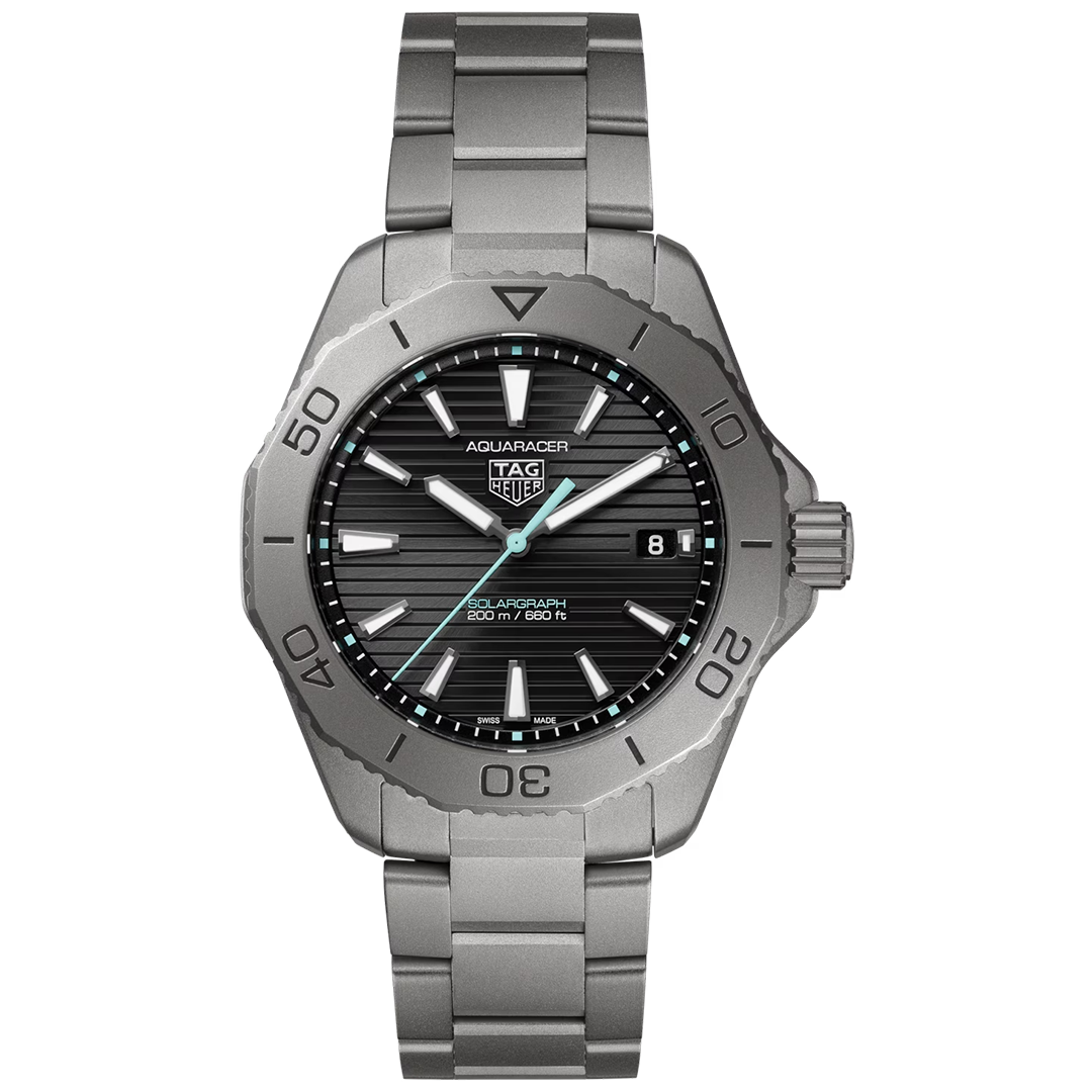 Watch in titanium Aquaracer Professional 200 Solargraph Tag heuer