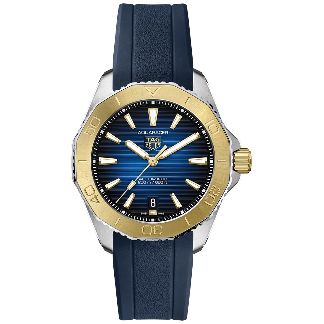 Watch in steel and yellow gold Aquaracer Professional 200 Date Tag heuer