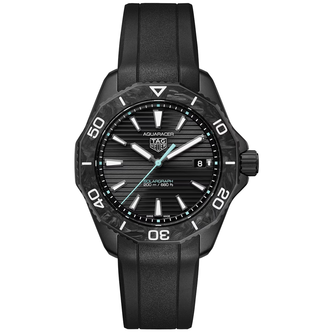 Orologio in acciaio e carbonio Aquaracer Professional 200 Solargraph Tag heuer
