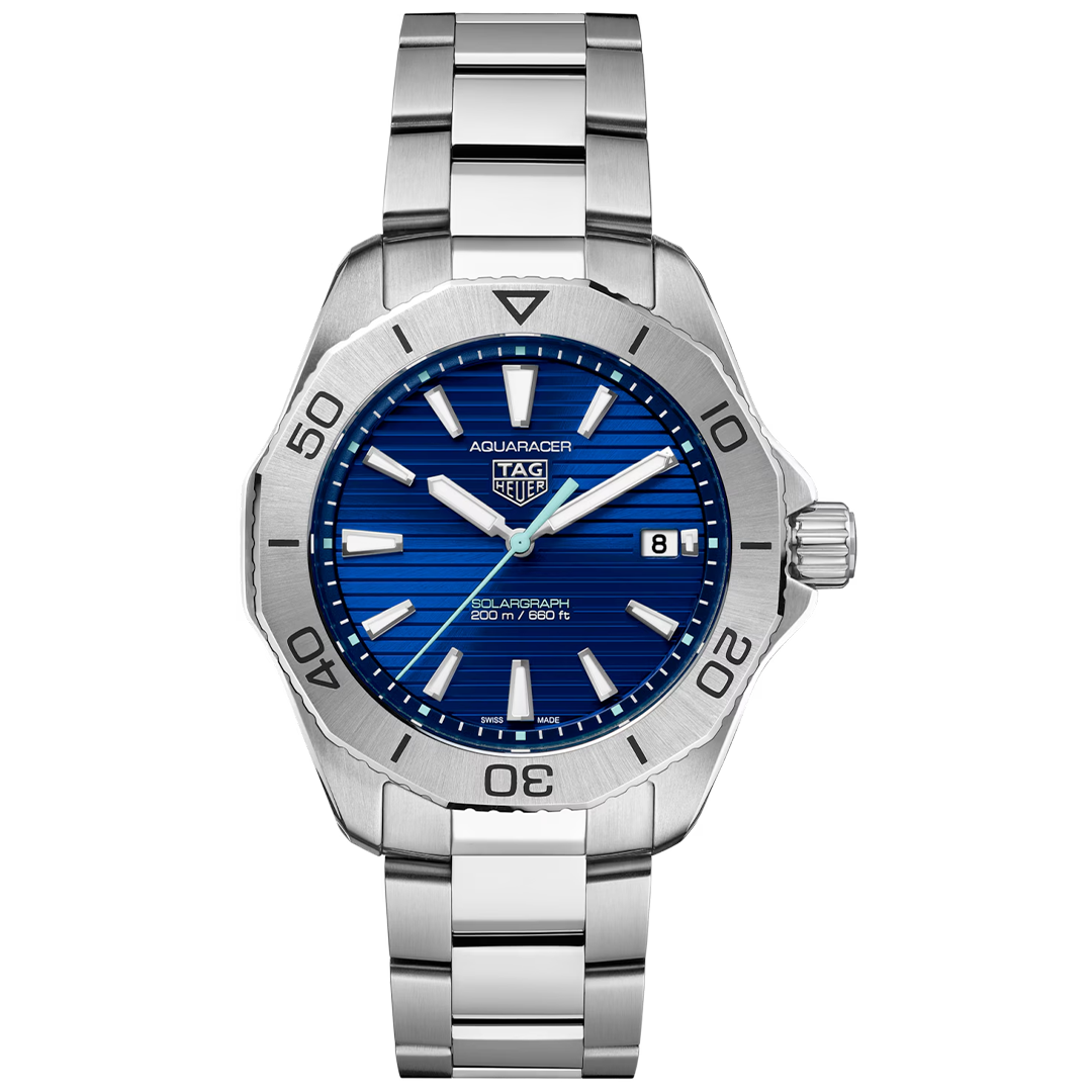 Watch in steel Aquaracer Professional 200 Solargraph Tag heuer