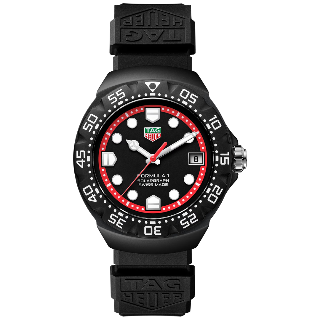 Orologio in acciaio dlc Formula 1 Solargraph Tag heuer