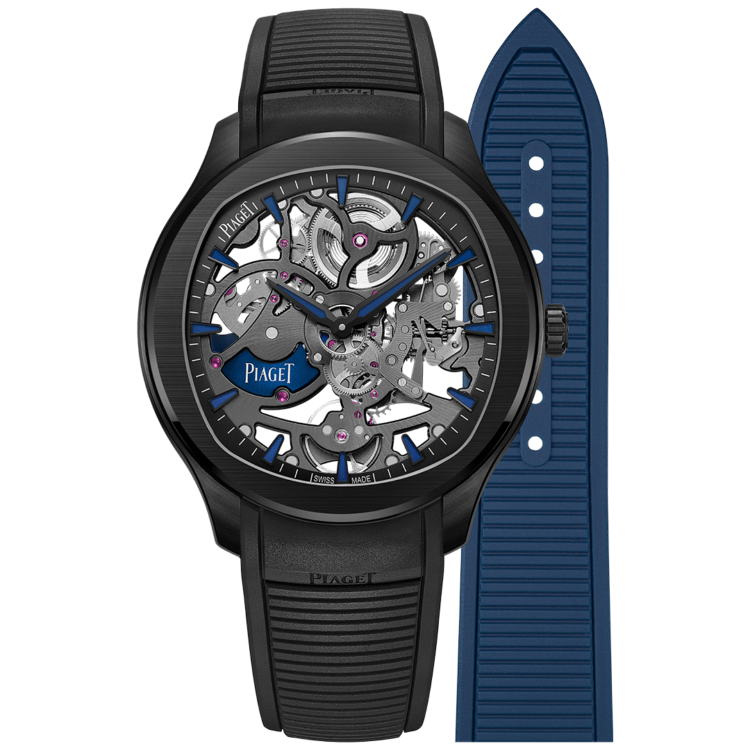 Watch in black ceramic and titan Piaget Polo Skeleton Piaget