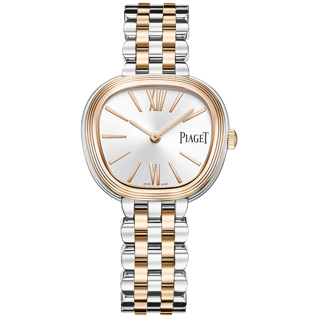 Watch in steel and rose gold Sixtie Piaget