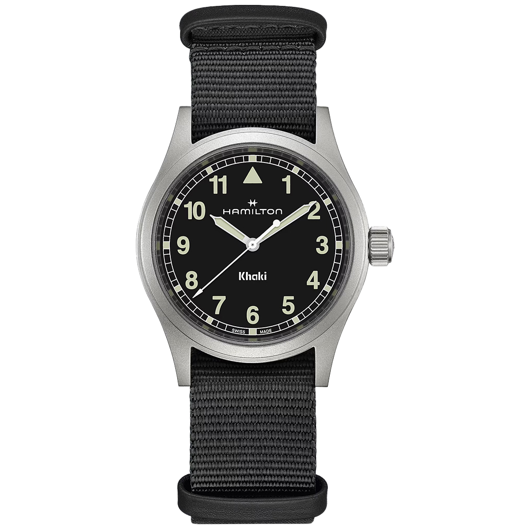 Watch in steel Khaki Field Quartz Hamilton