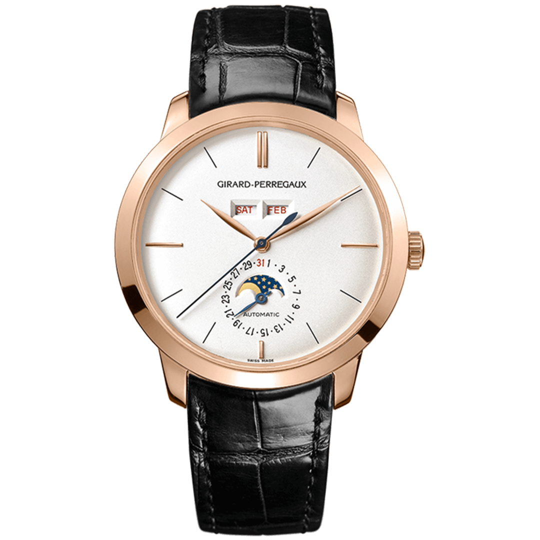 Watch in rose gold 1966 Full Calendar Girard perregaux
