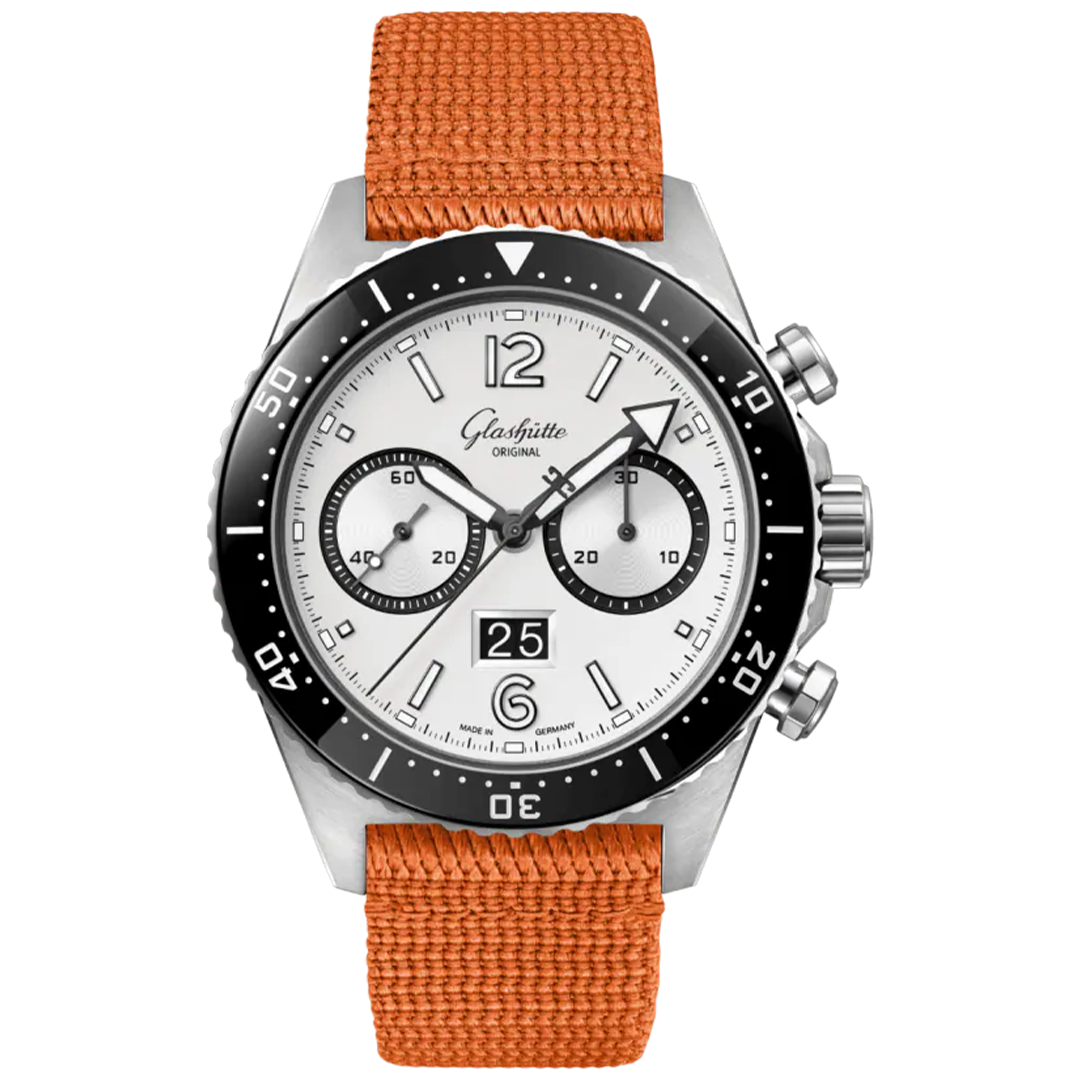 Watch in steel SeaQ Chronograph Glashutte original