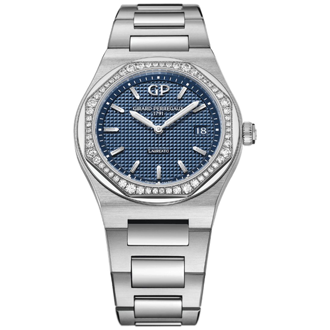 Watch in steel Laureato Girard perregaux