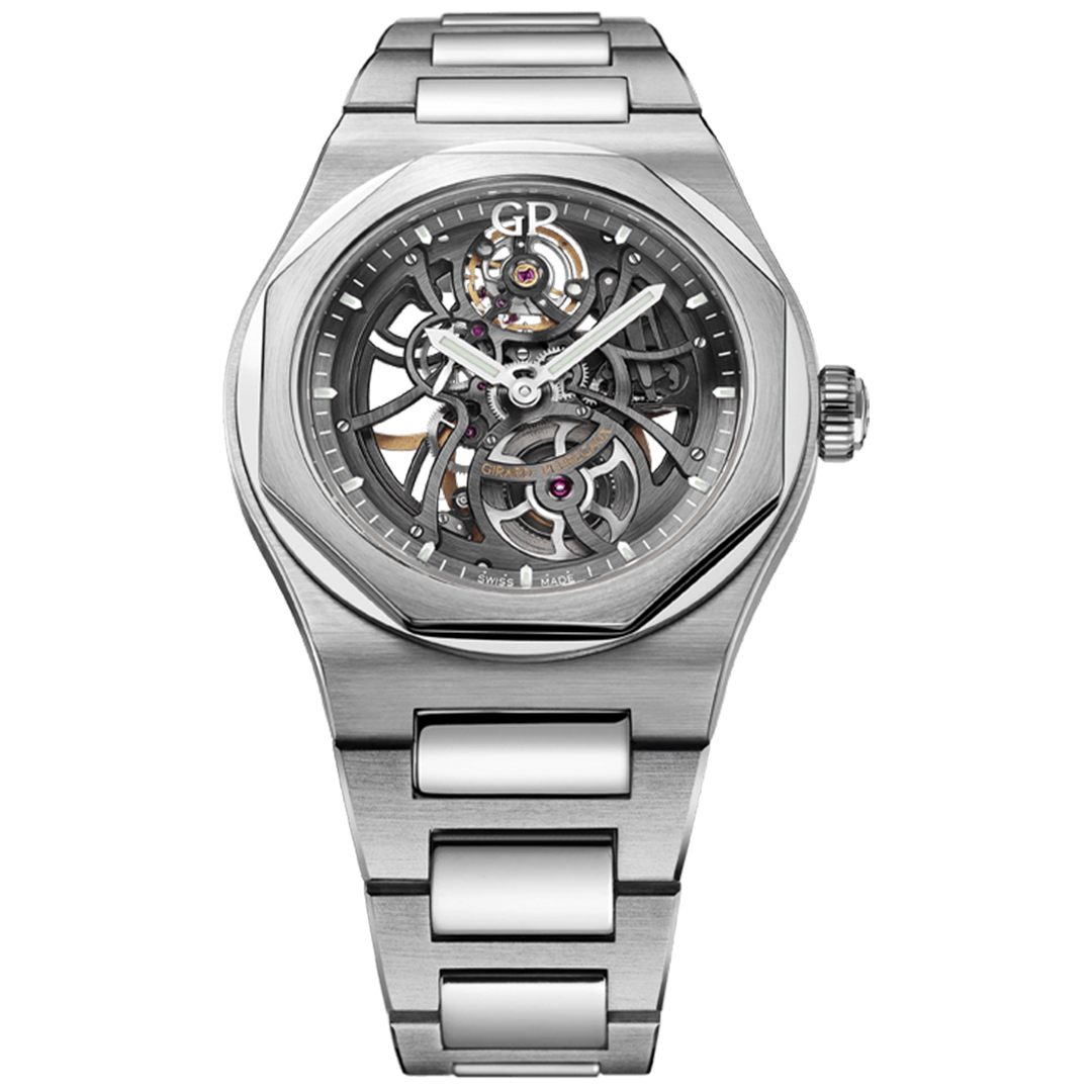 Watch in steel Laureato Skeleton Girard perregaux