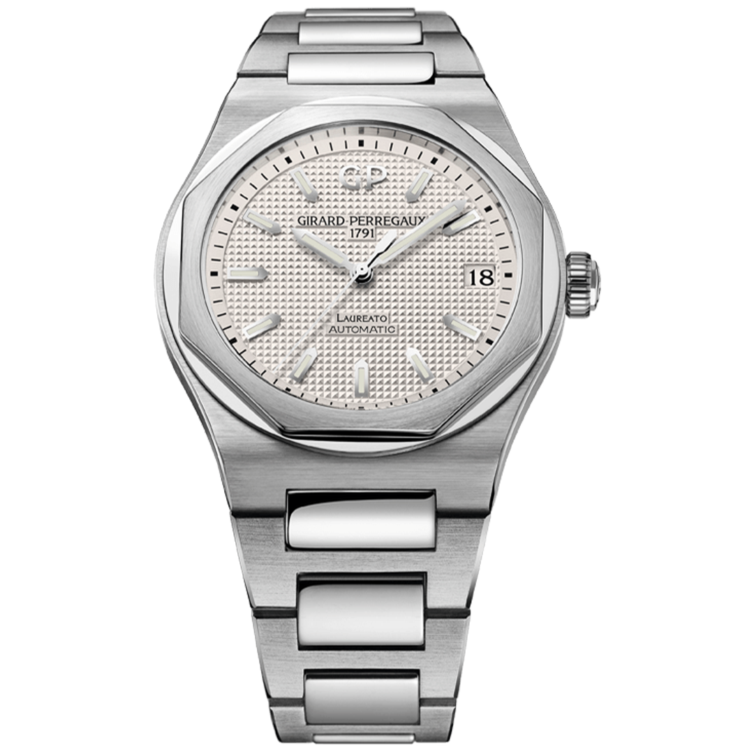 Watch in steel Laureato Girard perregaux