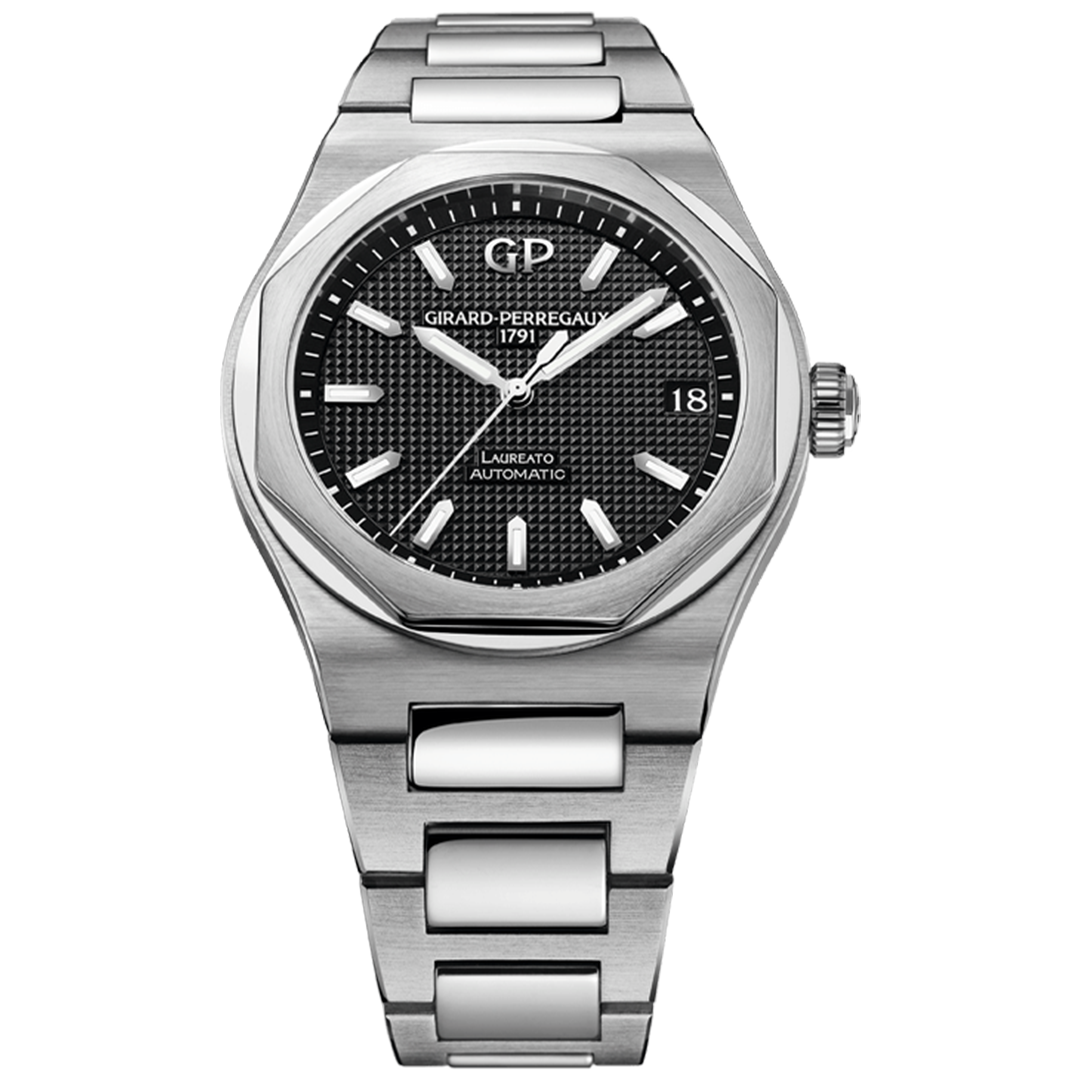 Watch in steel Laureato Girard perregaux
