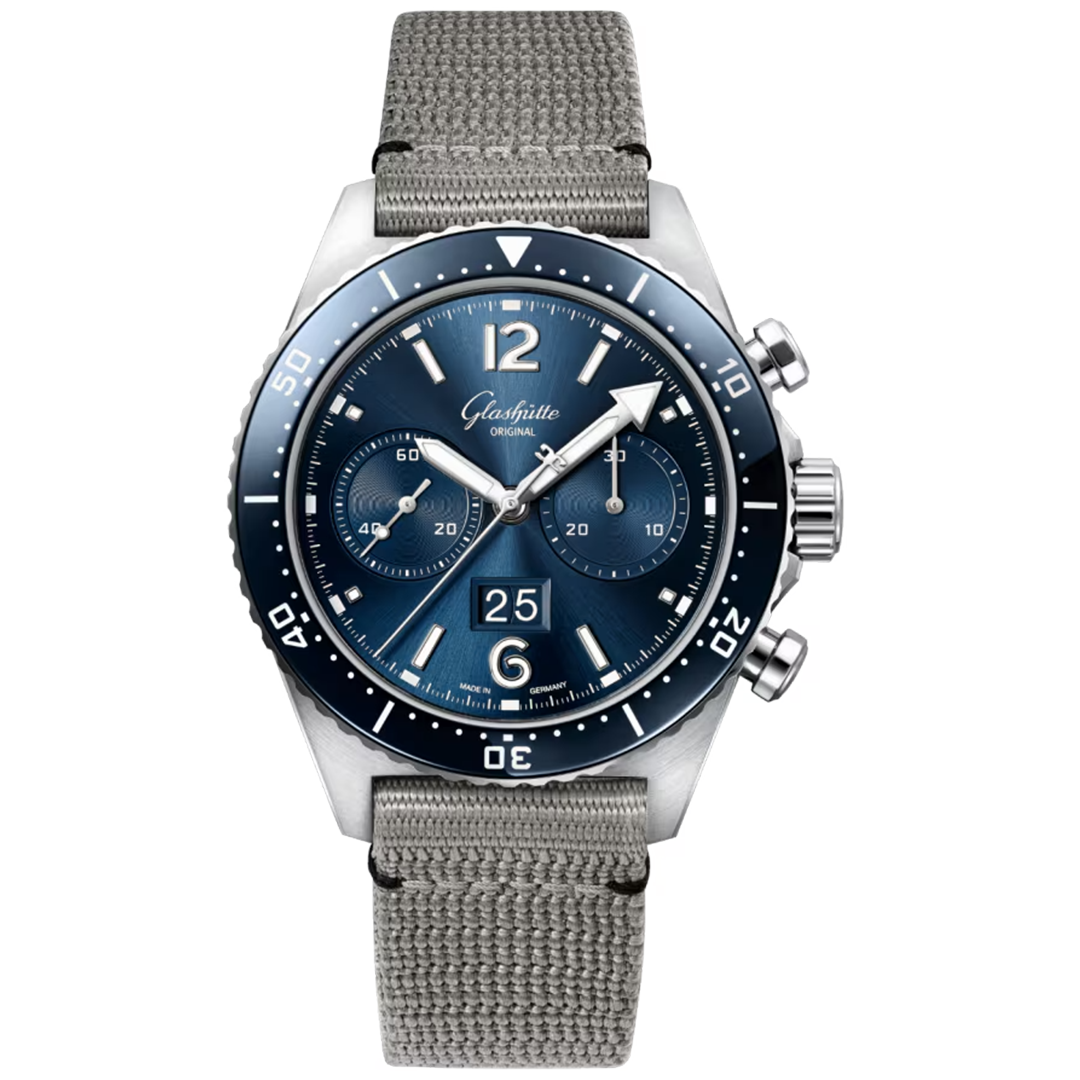 Watch in steel SeaQ Chronograph Glashutte original