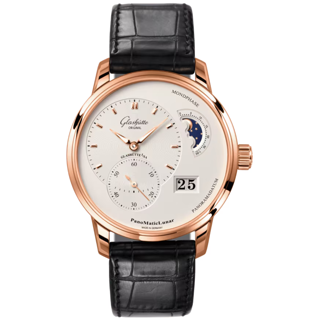 Orologio in oro rosa PanoMaticLunar Glashutte original