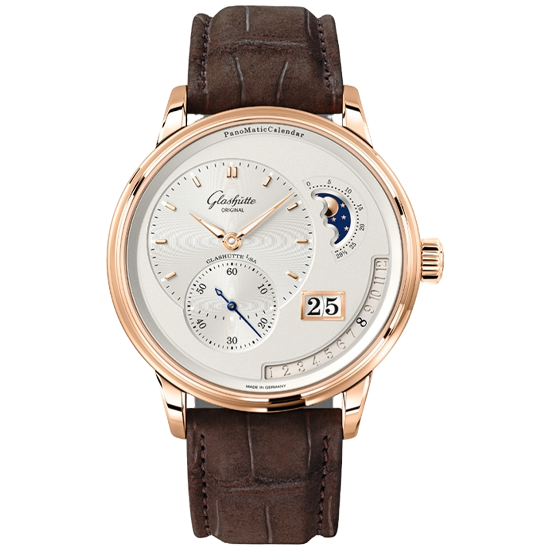 Watch in rose gold PanoMaticCalendar Glashutte original