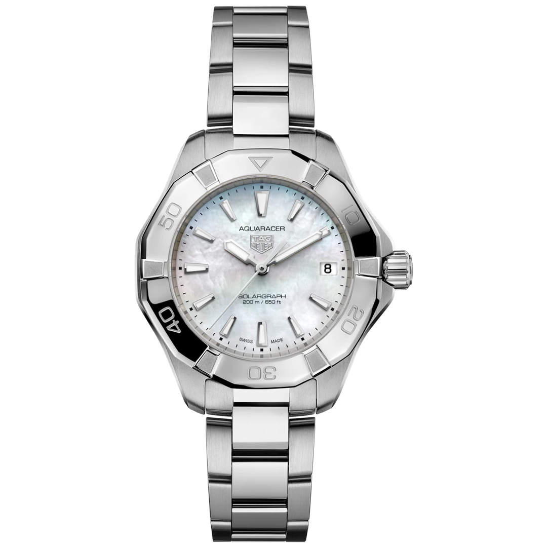 Watch in steel Aquaracer Professional 200 Solargraph Tag heuer