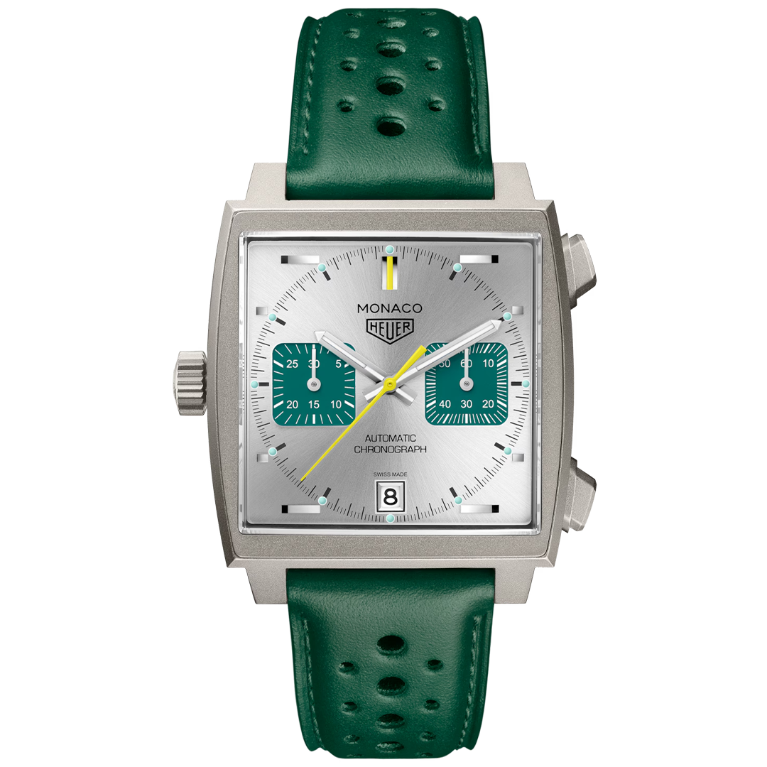Watch in titanium Monaco Chronograph Racing Green Tag heuer