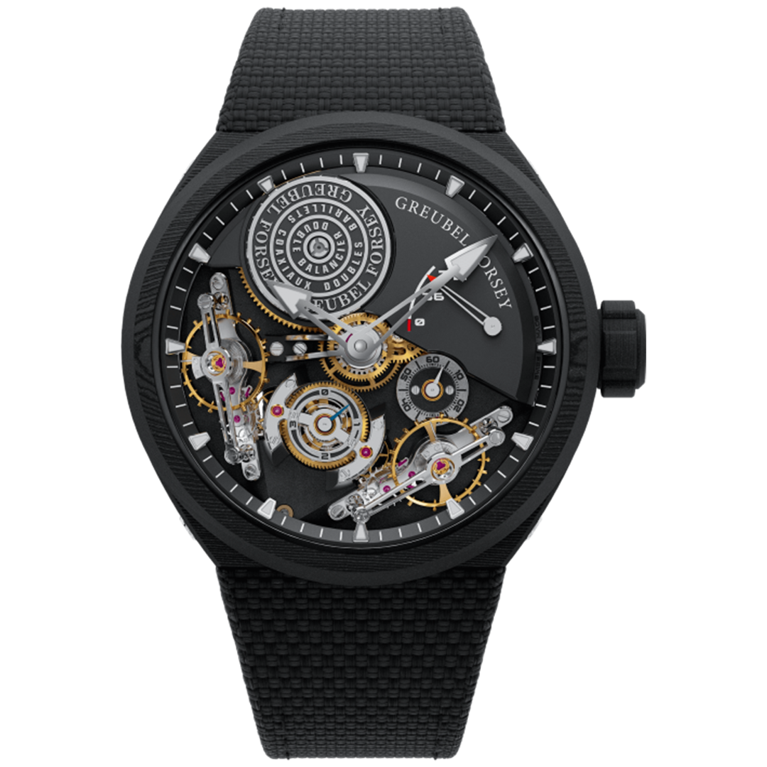 Orologio in carbonio Double Balancier Convexe Greubel forsey