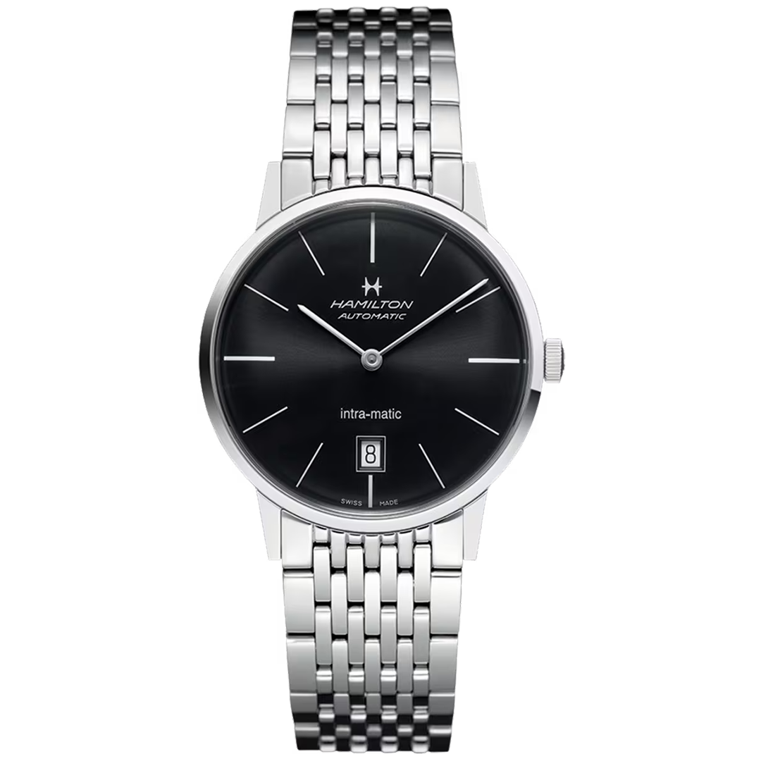 Orologio in acciaio American Classic Intra-Matic Auto Hamilton