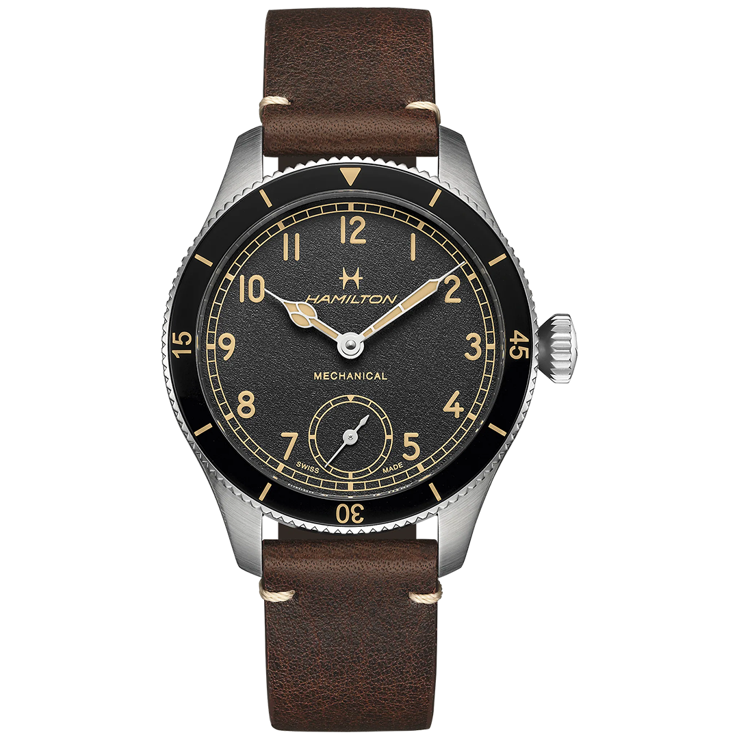 Watch in steel Khaki Aviation Pilot Pioneer Mechanical Hamilton