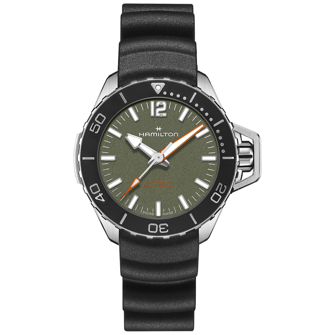 Orologio in acciaio Khaki Navy Frogman Auto Hamilton