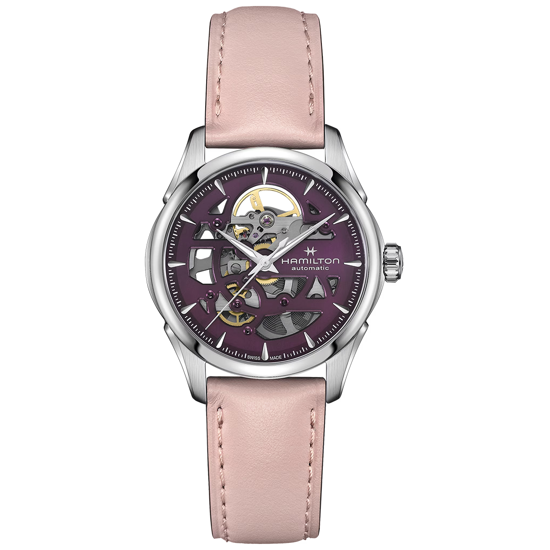 Orologio in acciaio Jazzmaster Skeleton Lady Auto Hamilton