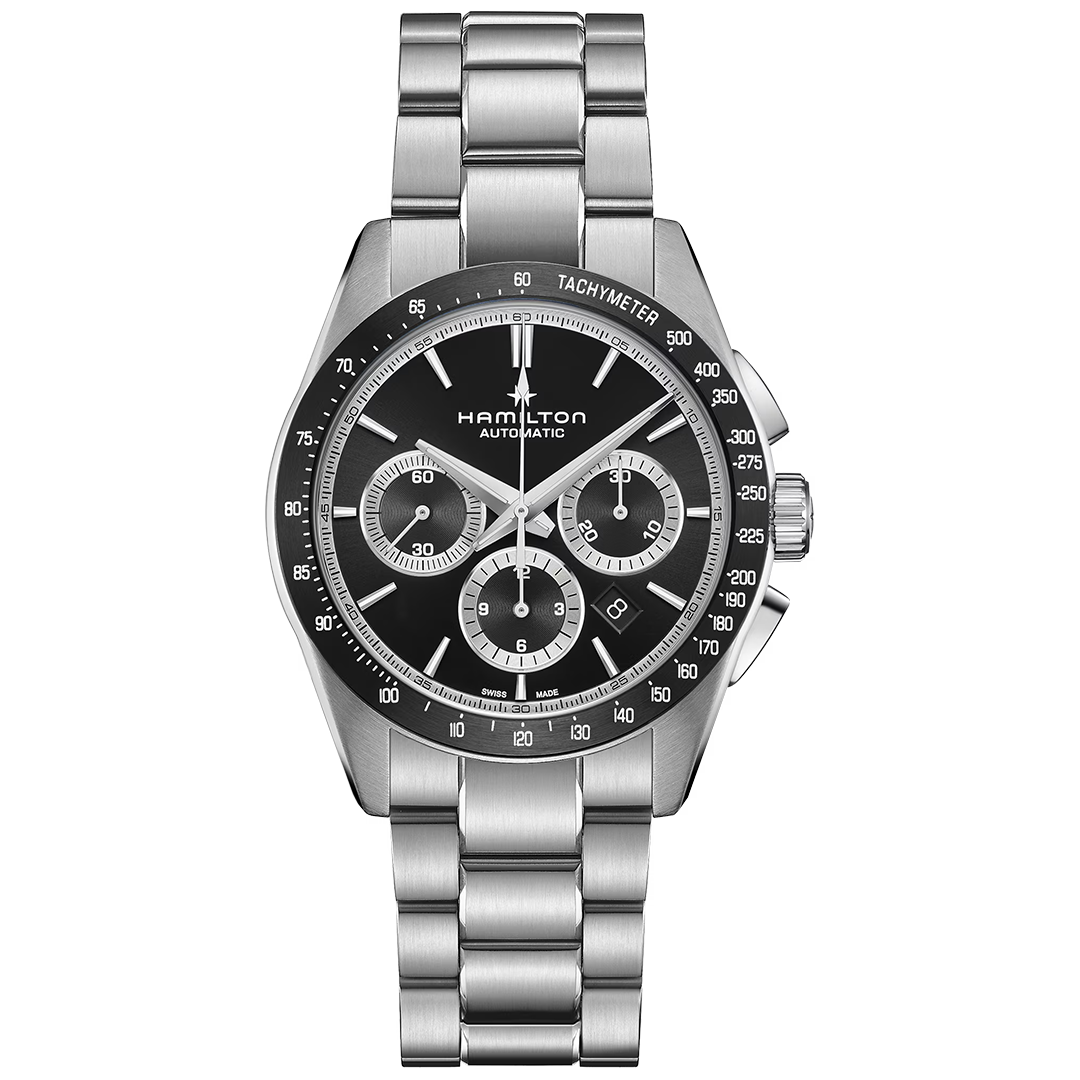 Watch in steel Jazzmaster Performer Auto Chrono Hamilton