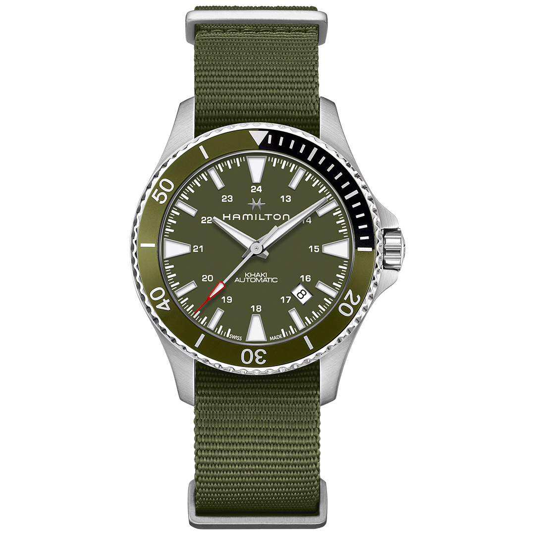 Orologio in acciaio Khaki Navy Scuba Auto Hamilton