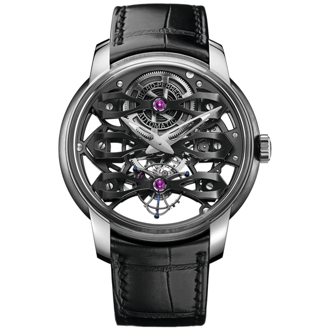 Watch in titanium Neo-Tourbillon with Three Bridges Skeleton Girard perregaux
