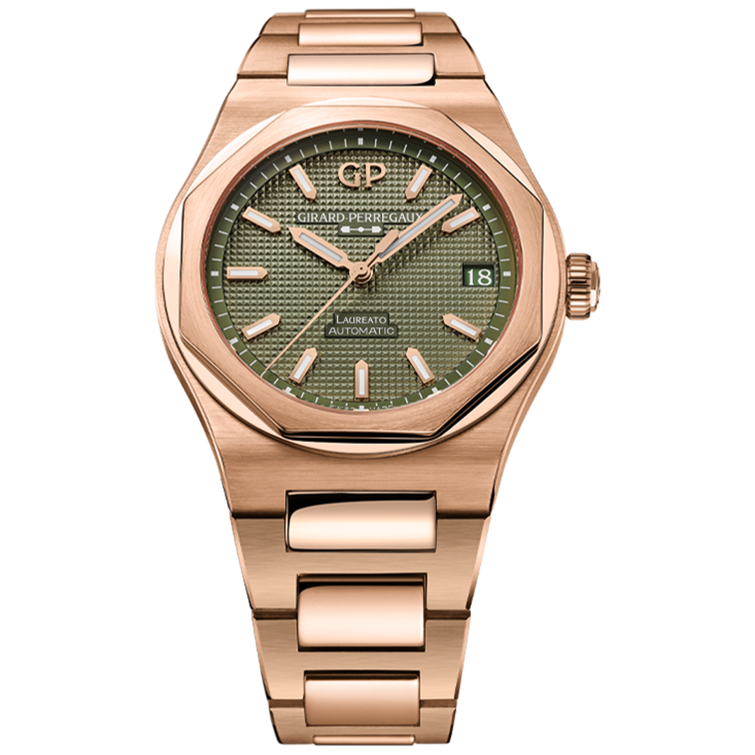 Orologio in oro rosa Laureato Girard perregaux