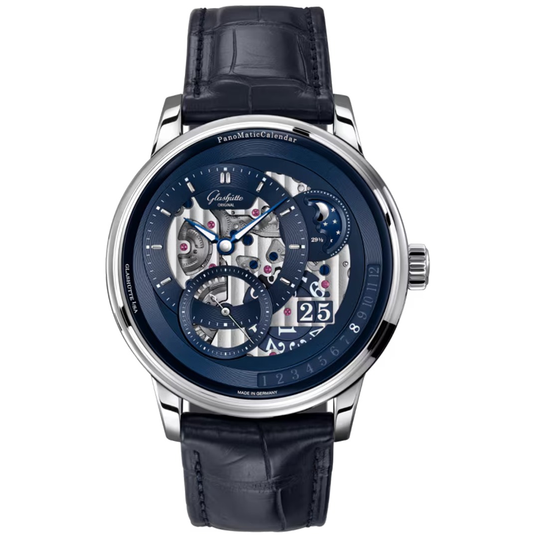 Watch in platinum PanoMaticCalendar Glashutte original