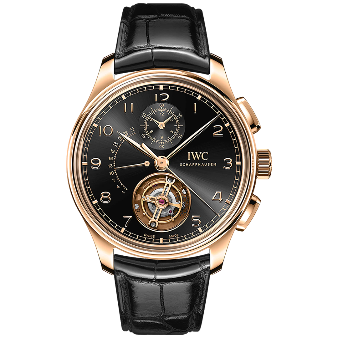 Watch in armor gold Portugieser Tourbillon Rétrograde Chronograph Iwc