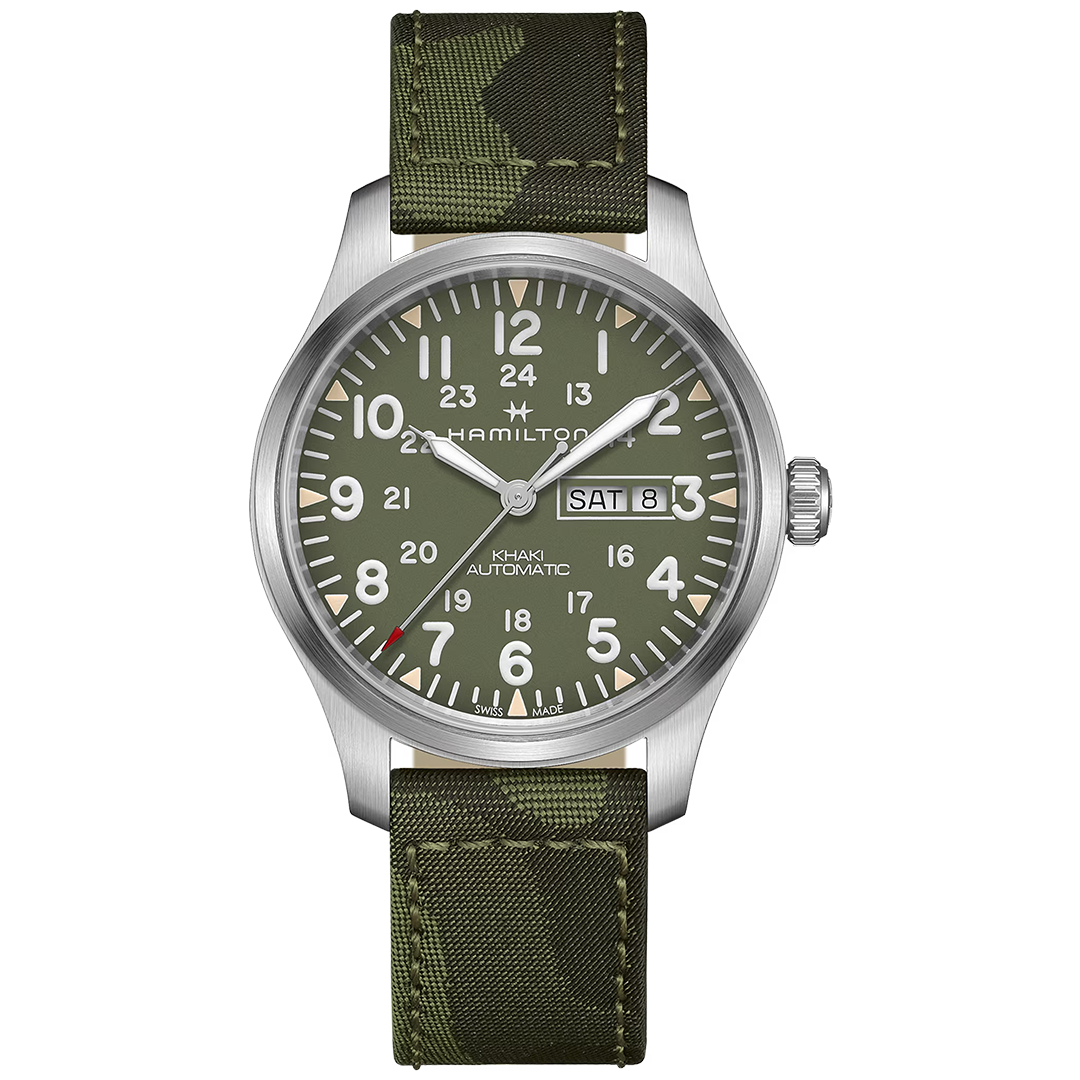 Watch in steel Khaki Field Day Date Auto Hamilton