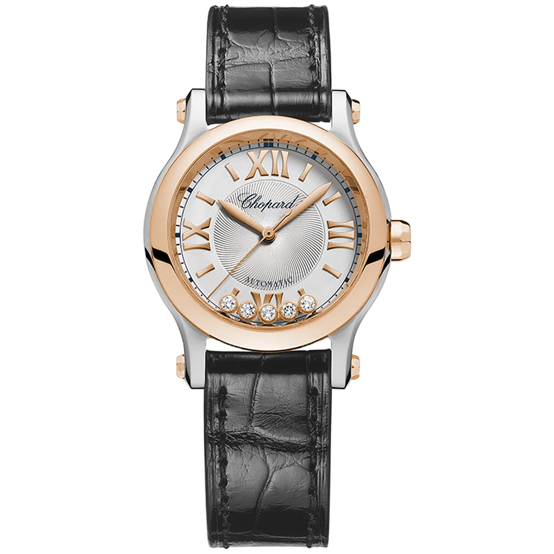 Watch in rose gold Happy Sport Chopard