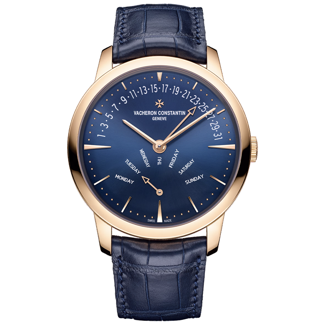 Orologio in oro rosa Patrimony Biretrogrado Giorno e Data Vacheron constantin
