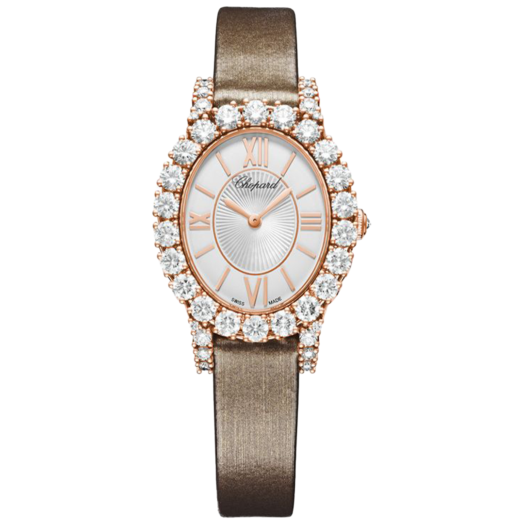 Orologio in oro rosa L'Heure du Diamant Small Ovale Chopard