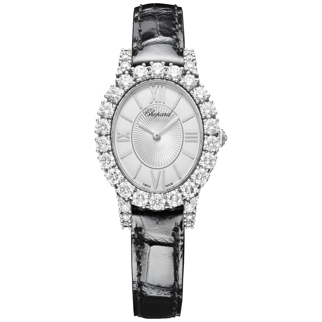 Watch in white gold L'Heure du Diamant Oval Vertical Chopard