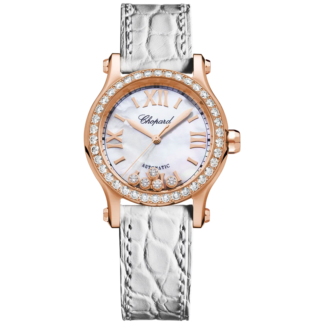 Orologio in oro rosa Happy Sport Chopard