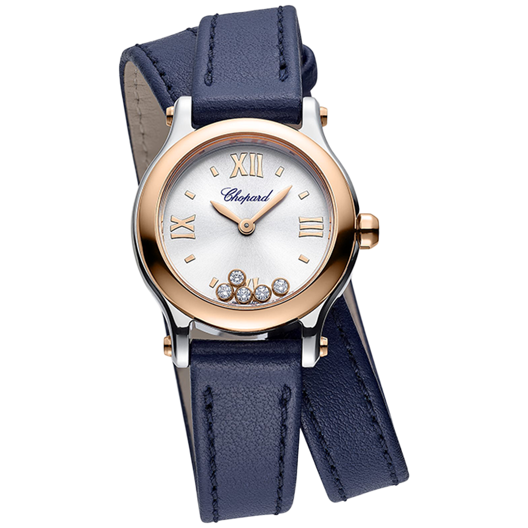 Watch in steel and rose gold Happy Sport Chopard