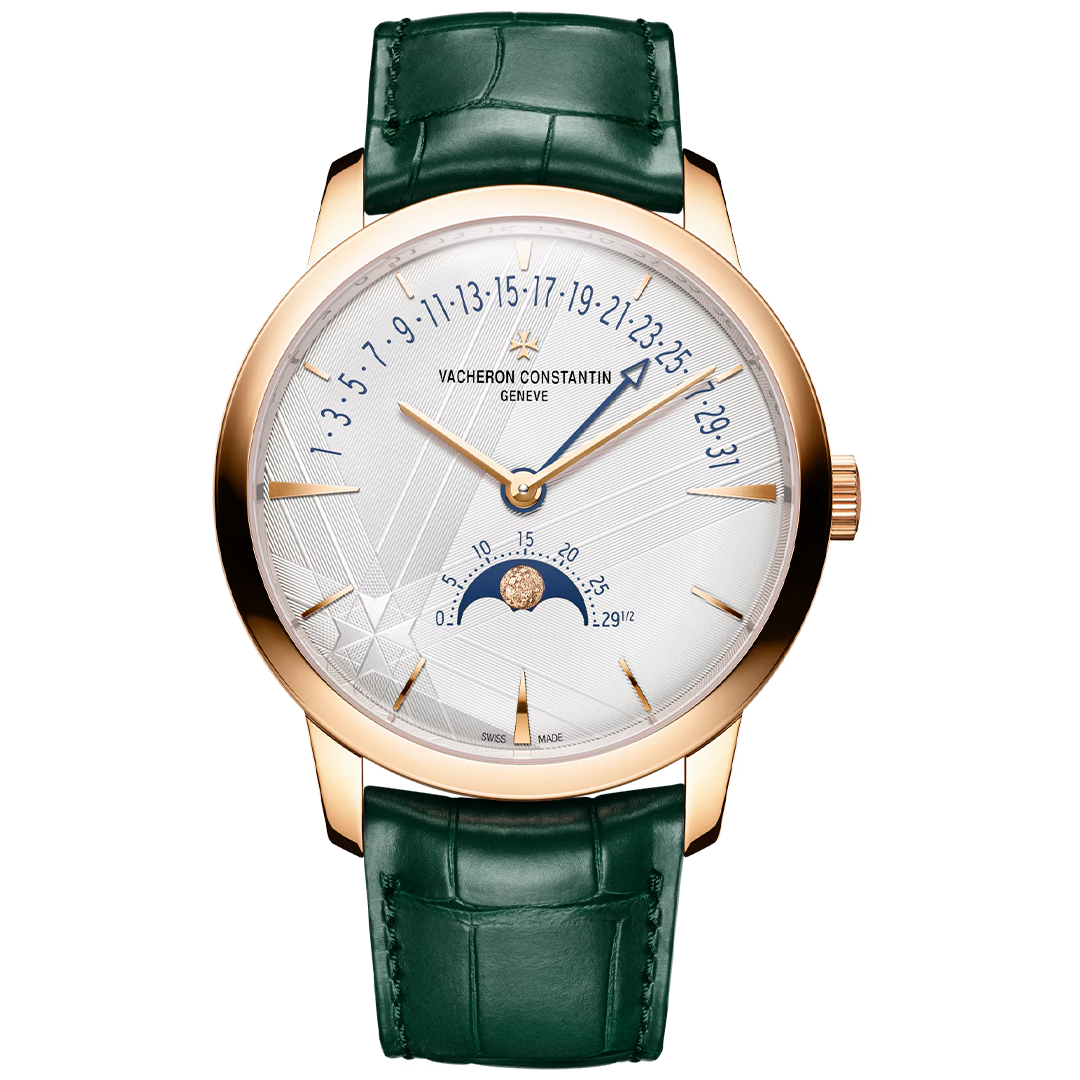 Orologio in oro rosa Patrimony Fasi Lunari Data Retrograda Vacheron constantin
