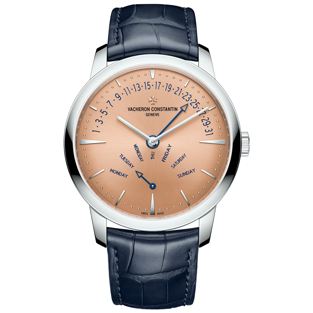 Orologio in platino Patrimony Biretrogrado Giorno e Data Vacheron constantin